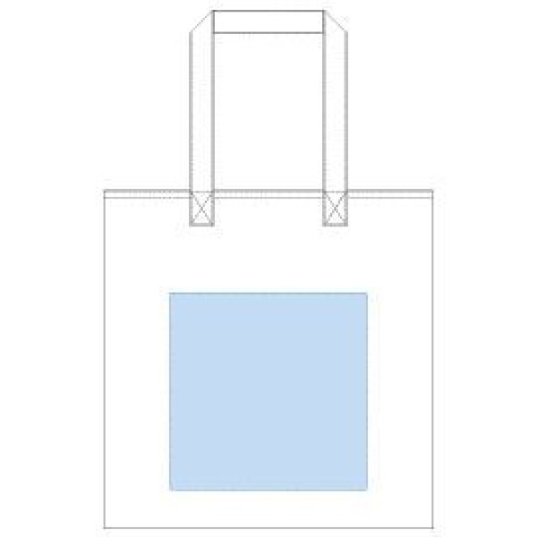 キャンバスアウトハンドルフラットトート ナチュラル 名入れ位置