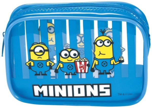 ミニオンズ カラフルストライプポーチ