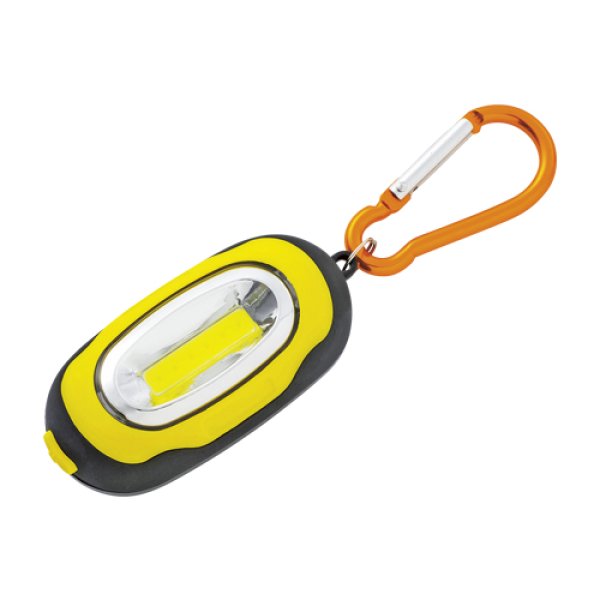 安全対策!カラビナ付きCOBライト