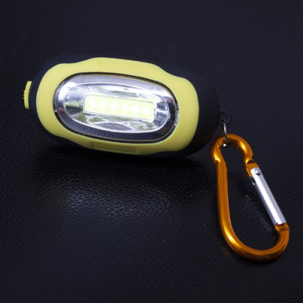 安全対策!カラビナ付きCOBライト