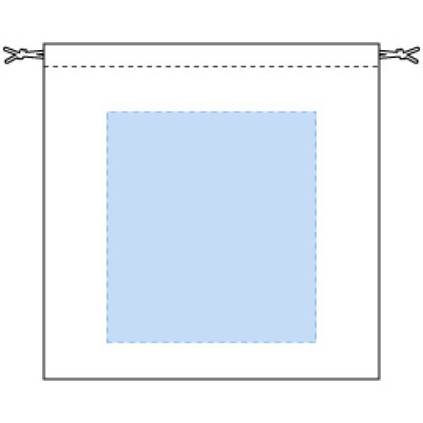 ネットバッグ 厚手コットン巾着付 ナチュラル