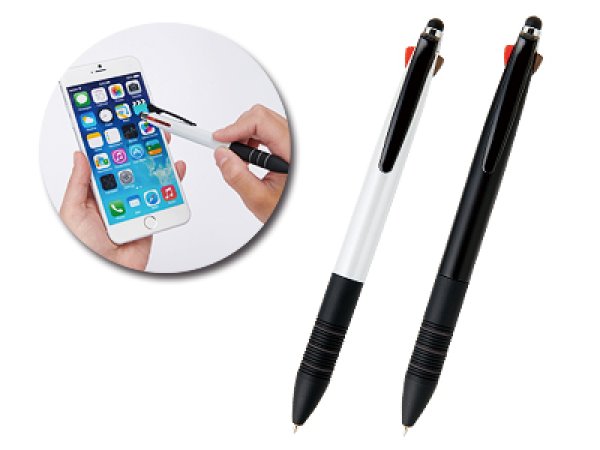 画像1: シャープペン付多機能タッチペン  (1)