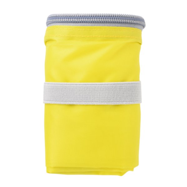 カラモ ファスナー付き大きめエコバッグ(イエロー)