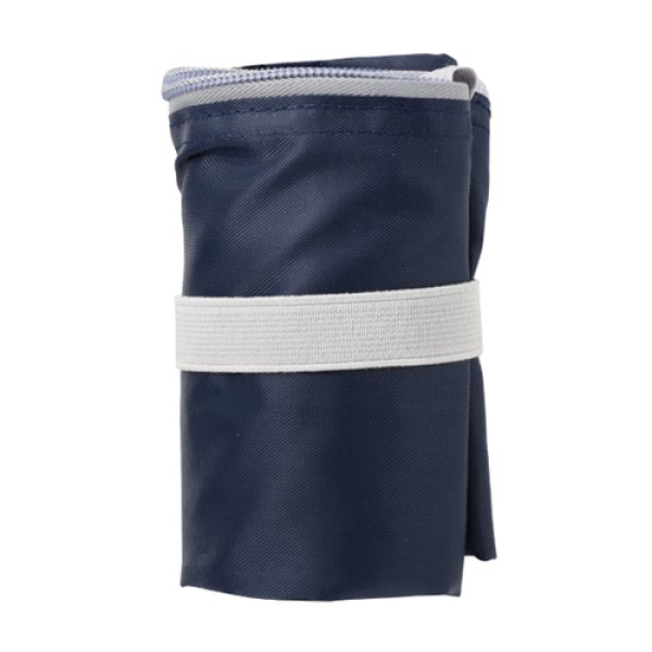 カラモ ファスナー付き大きめエコバッグ(ネイビー)