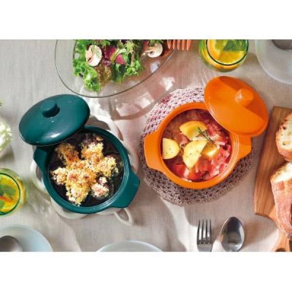 レンジでおいしく　ココット鍋