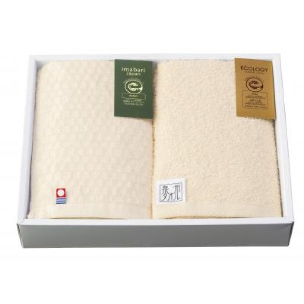 今治産&泉州産フェイスタオルセット【エコマーク認定】