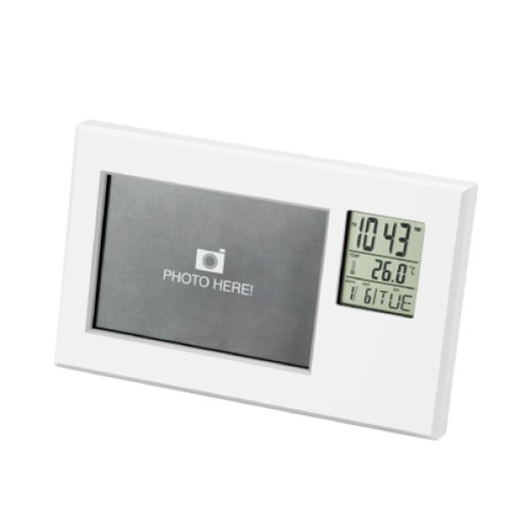 画像2: フォトフレームクロック(スタンドタイプ) 1個より名入れできます。 (2)