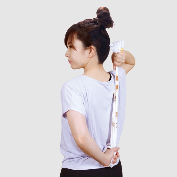 ストレッチで健康づくり!手ぬぐい