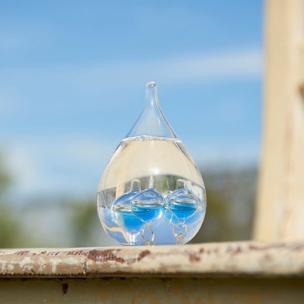 ガラスフロート温度計しずくSSブルー&ピンク セット