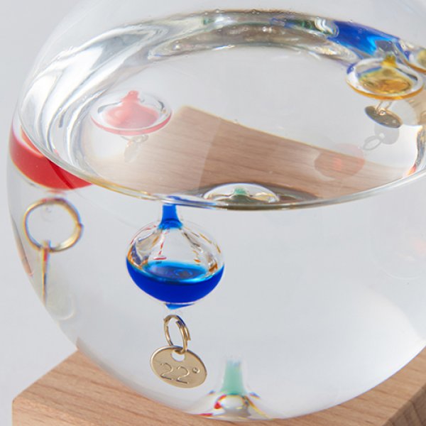 ガラスフロート温度計 ドーム