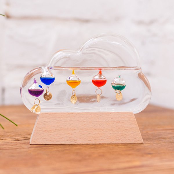 ガラスフロート温度計 クラウド