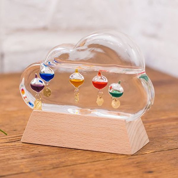 ガラスフロート温度計 クラウド