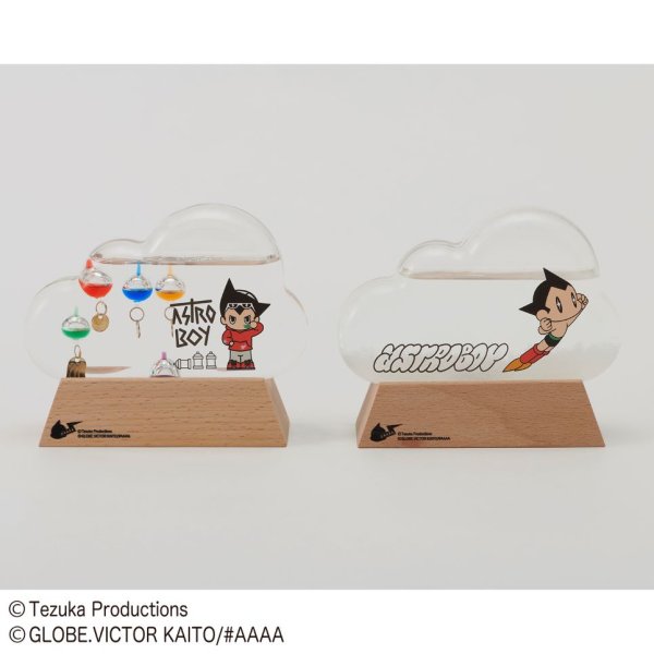 ライセンスアイテム【Fun Science】アトム ガラスフロート温度計 クラウド