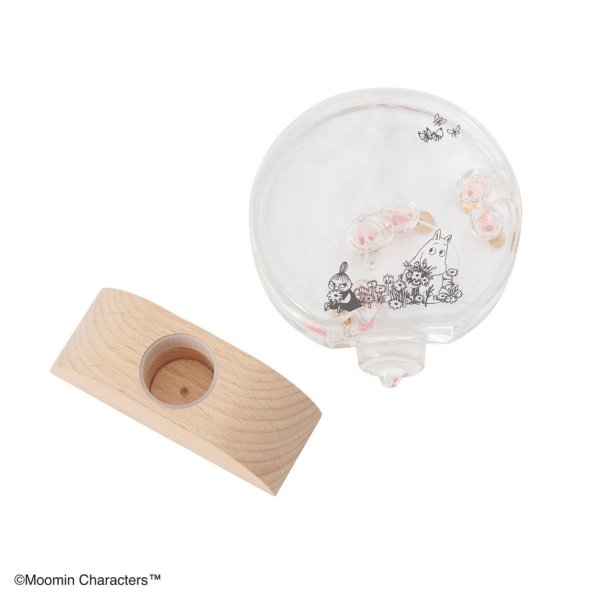 ムーミン ガラスフロート温度計 ラウンド