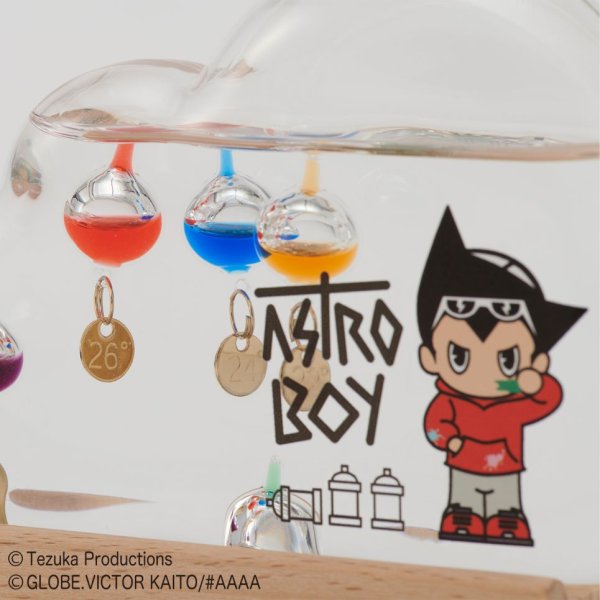 ライセンスアイテム【Fun Science】アトム ガラスフロート温度計 クラウド