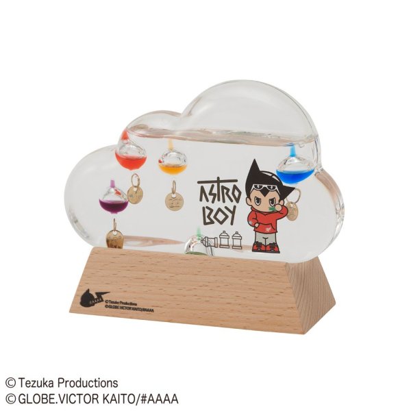 ライセンスアイテム【Fun Science】アトム ガラスフロート温度計 クラウド