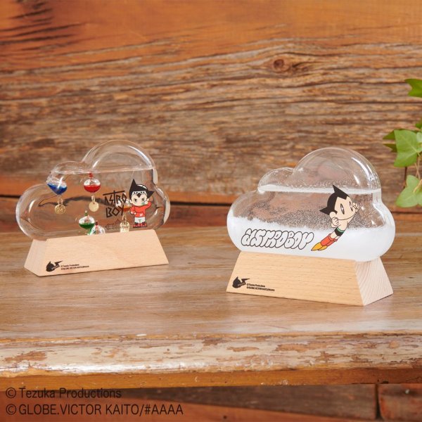 ライセンスアイテム【Fun Science】アトム ガラスフロート温度計 クラウド