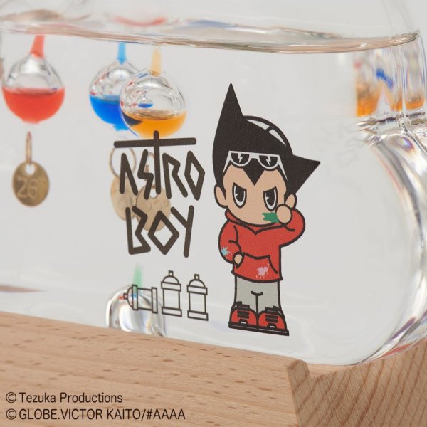 ライセンスアイテム【Fun Science】アトム ガラスフロート温度計 クラウド