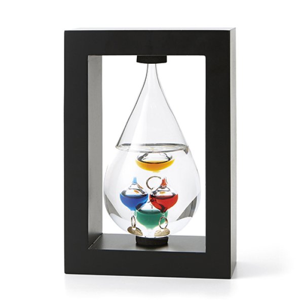 Fun Science ガリレオ温度計 ガラスフロート温度計 しずくS frame 333-207