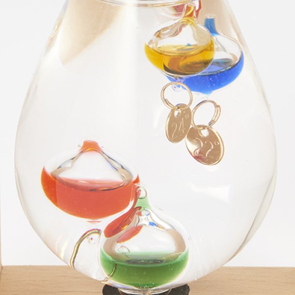 Fun Science ガラスフロート温度計 しずく(フレーム付) 333-213