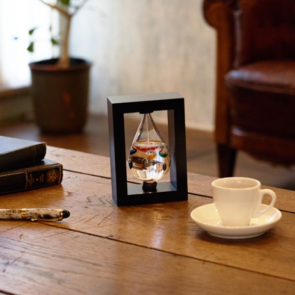 Fun Science ガリレオ温度計 ガラスフロート温度計 しずくS frame 333-207