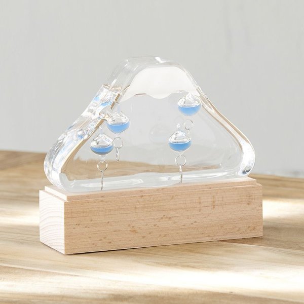 ガラスフロート温度計 富士山