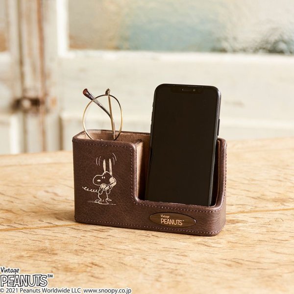 スヌーピー スマホ&メガネスタンド