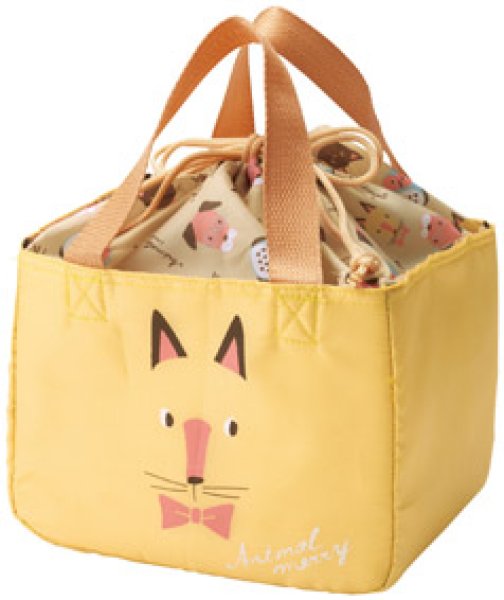 アニマルメリー 保冷温巾着ランチバッグ
