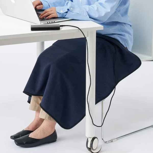 USBホットブランケット ネイビー