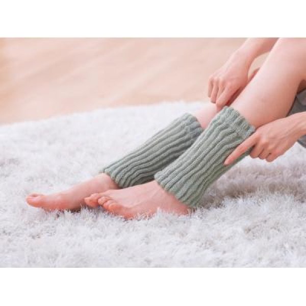 シルク混アンクルウォーマー2枚組