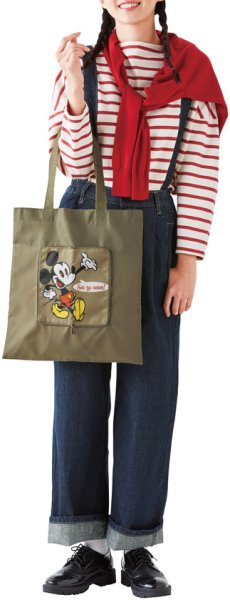 ミッキー&ドナルド フラットトート