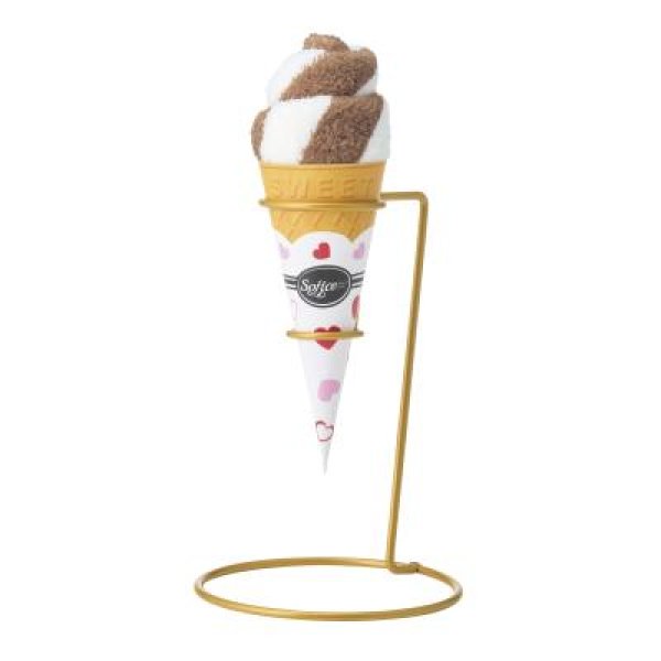 まるでソフトクリームなミニタオル1枚