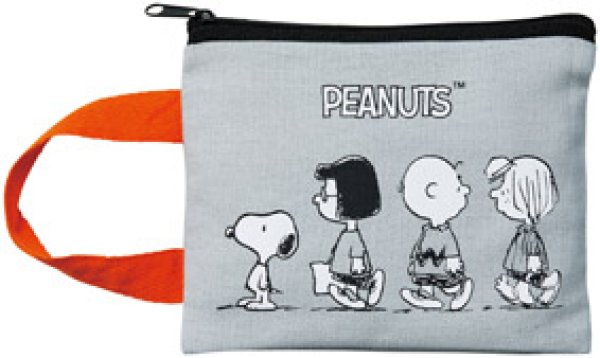 スヌーピーライン コットンポーチ
