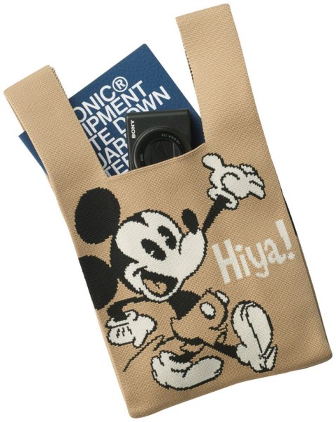 ミッキー＆ドナルド ニットバッグ