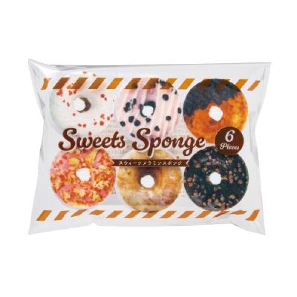 ちいさな幸せ スイーツメラミンスポンジ6個組