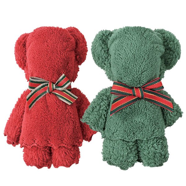 Xmasふんわりベアタオルハンカチ