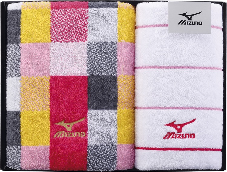 ミズノ タオルセット Gi 3 ブルー Mz ギフトのことなら 名前入れどっとこむ ギフト館